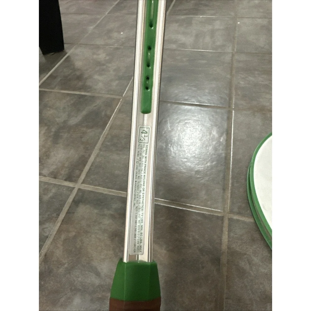 Vintage Prince Classic Aluminum 1982 Tennis Racquet And Cover 4‎ 1/2